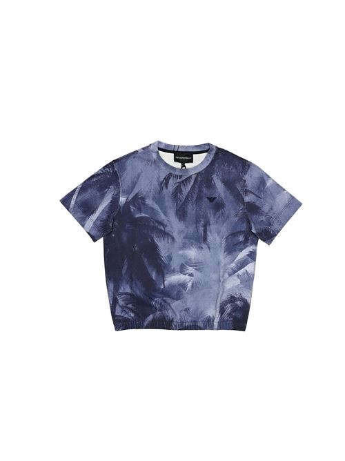 T-shirt, bambino, logata. EMPORIO ARMANI | 3D4TJO 1JWZZF921